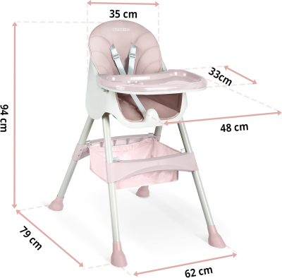 RICOKIDS MILO Hochstuhl mit Tisch 3in1