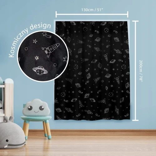 Verdunkelungsrollo mit Saugnäpfen 130x200 KOSMOS