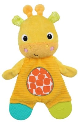 BRIGHT STARTS Snuggle&amp;Teethe Plüschgiraffe mit Beißringen
