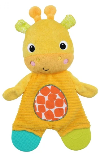 BRIGHT STARTS Snuggle&amp;Teethe Plüschgiraffe mit Beißringen