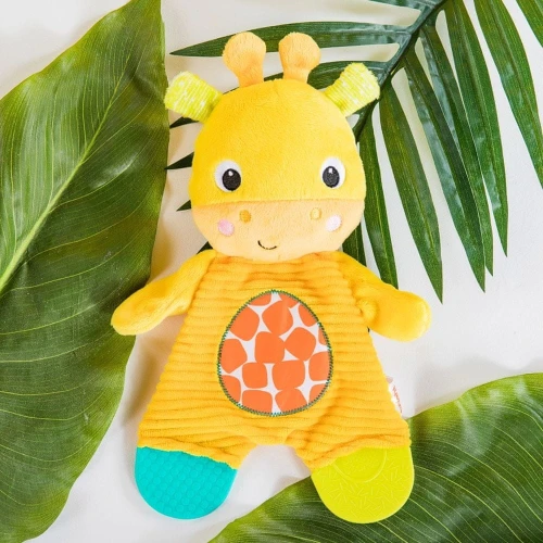 BRIGHT STARTS Snuggle&amp;Teethe Plüschgiraffe mit Beißringen