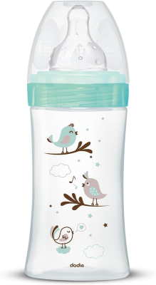 DODIE Glasflasche 270 ml 0-6 m Sauger 2 mittlerer Durchfluss