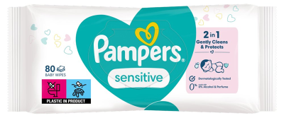 PAMPERS SENSITIVE Feuchttücher x80