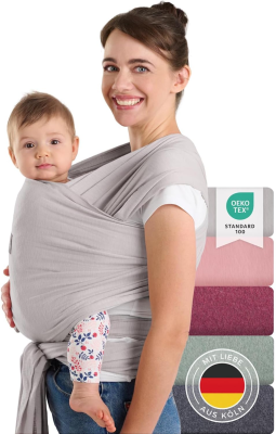 LALENI elastisches Tragetuch für Babys bis 15kg