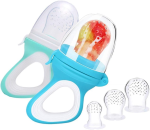 MELARQT Fruchtbeißring für Kinder 3-12m 2 Stück 6 Sauger