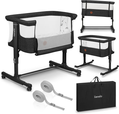 LIONELO AURORA 3w1 Beistellbett höhenverstellbar