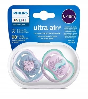 PHILIPS AVENT Ultra Air Schnuller x 2 6-18msc