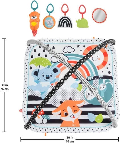 FISHER-PRICE Spielmatte 3in1 mit Spielzeug