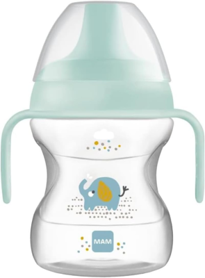MAM Learn To Drink Cup Trinklernbecher mit Mundstück 190 ml 6 m+