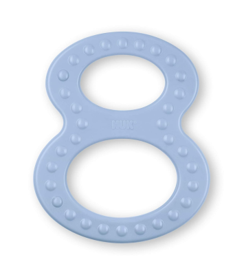 NUK Silikon-Beißring 2 Stück 6,5 x 8 cm 0+
