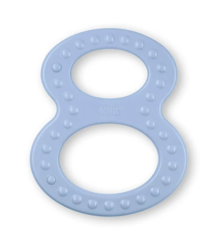 NUK Silikon-Beißring 2 Stück 6,5 x 8 cm 0+