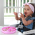 CHICCO Easy Menu Silikonteller mit Saugnapf, dreigeteilt, 12M+