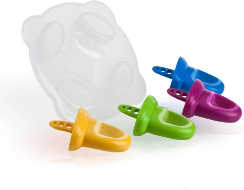 NUBY Eisformen in Schnullerform 4 Stück + Gefriertablett