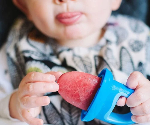 NUBY Eisformen in Schnullerform 4 Stück + Gefriertablett
