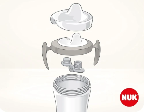 NUK Trainer Cup AUSLAUFSICHERER BECHER Oktopus 6 m+ 230 ml
