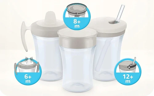 NUK Trainer Cup AUSLAUFSICHERER BECHER Oktopus 6 m+ 230 ml