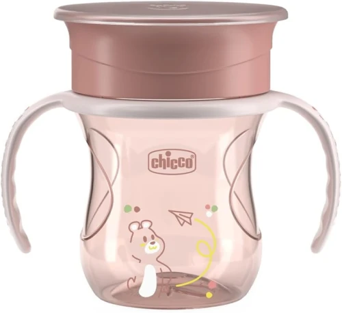 CHICCO Perfect Cup Trinklernbecher auslaufsicher 360 Grad Mundstück 200 ml 12 Monate+