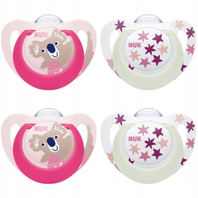 NUK STAR Day&amp;Night Beruhigungssauger x4 18-36 Monate