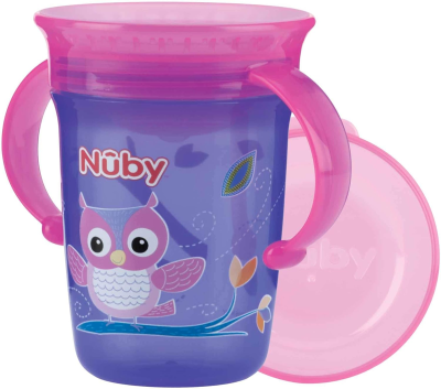 NUBY Wonder Cup Trinklernbecher auslaufsicher 360 Grad 240 ml 6 Monate+