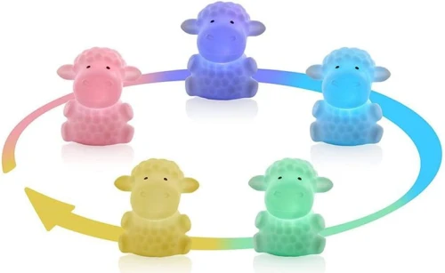 MINILAND Night Sheep LED Nachtlampe 5 Farben 12,5 cm