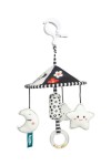 SENSILLO Reise-Mobile FÜR KINDERWAGEN SCHWARZ&WEISS MIT STERN