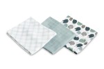 BAMBUSWINDEL 3er-Pack IGEL BLAU 70X80