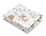 BEDRUCKTES SPANNBETTLAKEN WALDABENTEUER 60X120CM