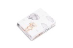 BEDRUCKTES SPANNBETTLAKEN TEDDY GRAU 60X120 CM