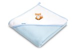 FROTTEE-BADEUMSCHLAG 100X100 FUCHS BLAU