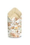 VELVET PUCKTUCH QUADRATISCH BEIGE 75x75