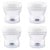 CHICCO Milchbehälter 4 x 150 ml + Sauger mit Schraubverschluss