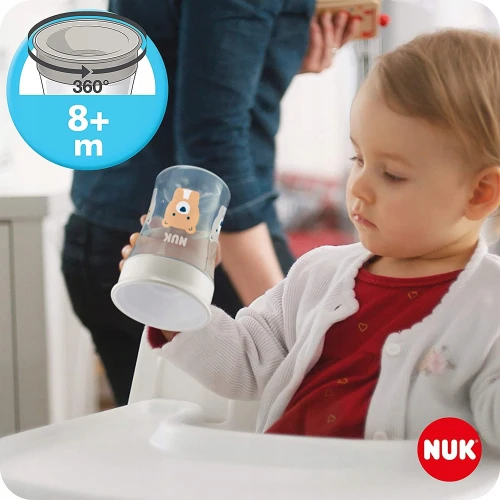 NUK Trinklernset Becher + 3 Trinkaufsätze