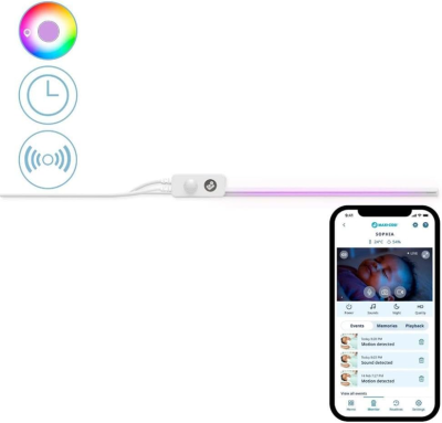 MAXI-COSI Glow intelligente Nachtlampe unter das Babybett mit App 30 cm