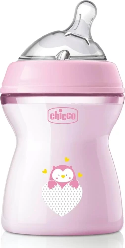 CHICCO NaturalFeeling Flasche 250 ml 2 m+ mittlerer Durchfluss