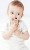 AKOLIK Silikon-Holz Beißring Massage 10,8 cm 3M+