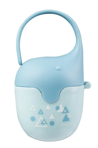 529/02 SCHNULLERBOX ELEFANT BLAU BabyOno