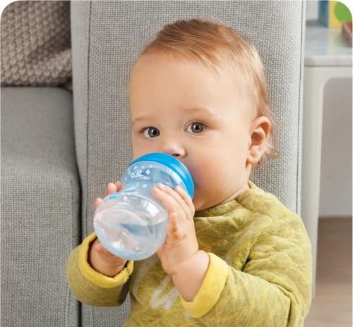 MAM Learn To Drink Cup Trinklernbecher mit Auslaufschutz und Mundstück 190 ml 6 Monate+