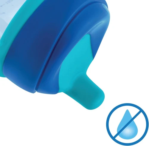 CHICCO Transition Cup Trinklernbecher mit Auslaufschutz, Mundstück und Griffen 200 ml 4M+