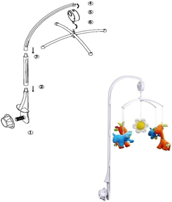 Halterung für das Kinderbett-Karussell mit Spieluhr