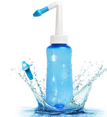 HOUDIAN Neti Poti Nasenspülung für Kinder und Erwachsene, 2 Aufsätze, 300 ml