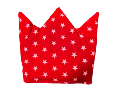 TITSCH Wärmekissen aus Cord mit Weizenkörnern 16 x 16 cm KRONE