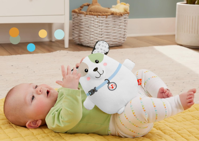 FISHER-PRICE Snuga Puppy Kuscheltier mit Melodien und Vibrationen WELPE 18 cm