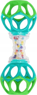 BRIGHT STARTS Oball Shaker Beißring Greifling mit Rassel 14,5 cm
