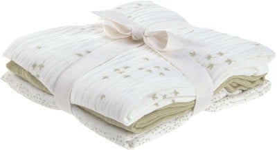 LASSIG Mullwindeln 60x60cm 3er-Pack BIO-BAUMWOLLE