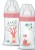 DODIE Flasche 270 ml Sauger 2 mittlerer Durchfluss 0-6 Monate FUCHS und HASE