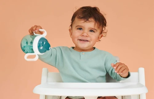 MEPAL Sippy Cup Trinklernbecher auslaufsicher beidseitiges Mundstück 200 ml 6 Monate+
