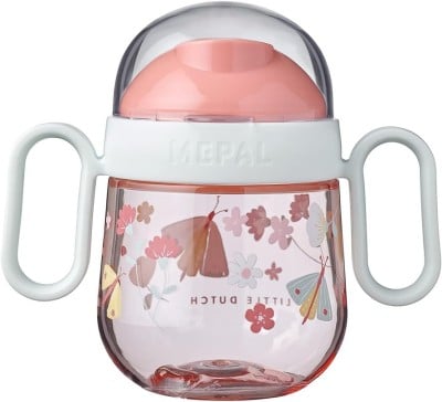 MEPAL Sippy Cup Trinklernbecher auslaufsicher beidseitiges Mundstück 200 ml 6 Monate+