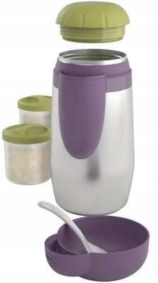 CHICCO Edelstahl-Thermos + 2 Behälter 5h