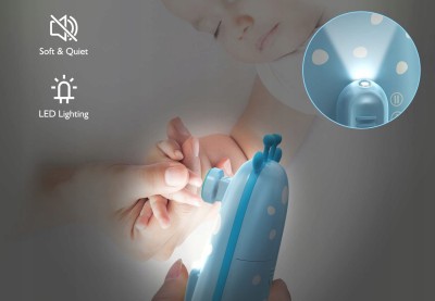 MEGAINVO Elektrische Nagelfeile mit LED-Lampe, 10 Aufsätze