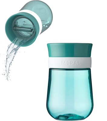 MEPAL Trainer Cup Trinklernbecher auslaufsicher 360 Grad Mundstück 300 ml 9 Monate+